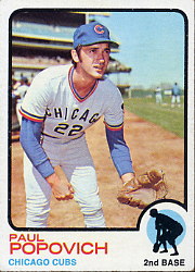 1973 Topps Baseball Cards      309     Paul Popovich